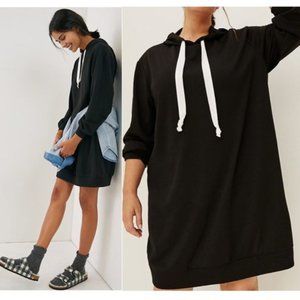 Anthropologie Adah Black Hoodie Dress